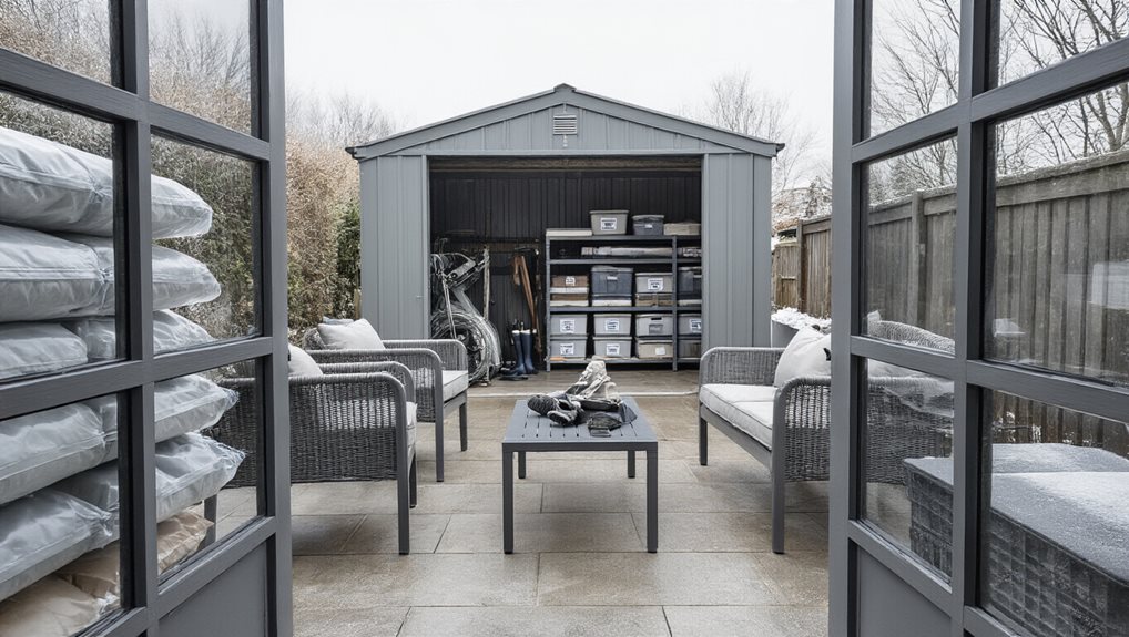 rust proof metal patio frames through winter