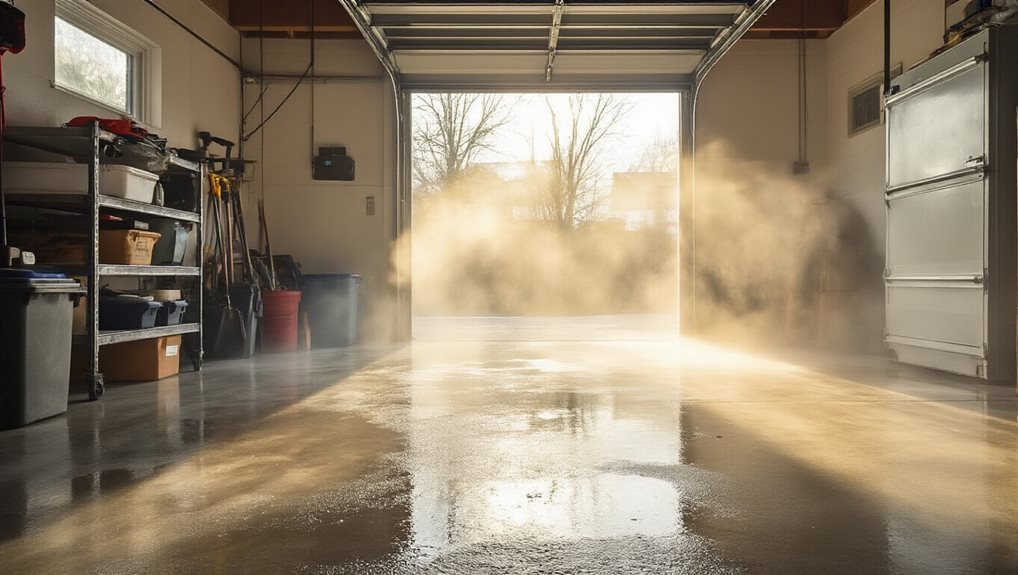 seasonal swings drive garage humidity