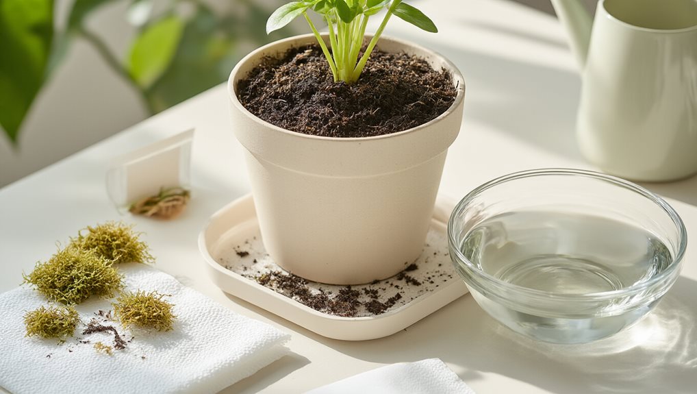 slowly reintroduce water and nutrients