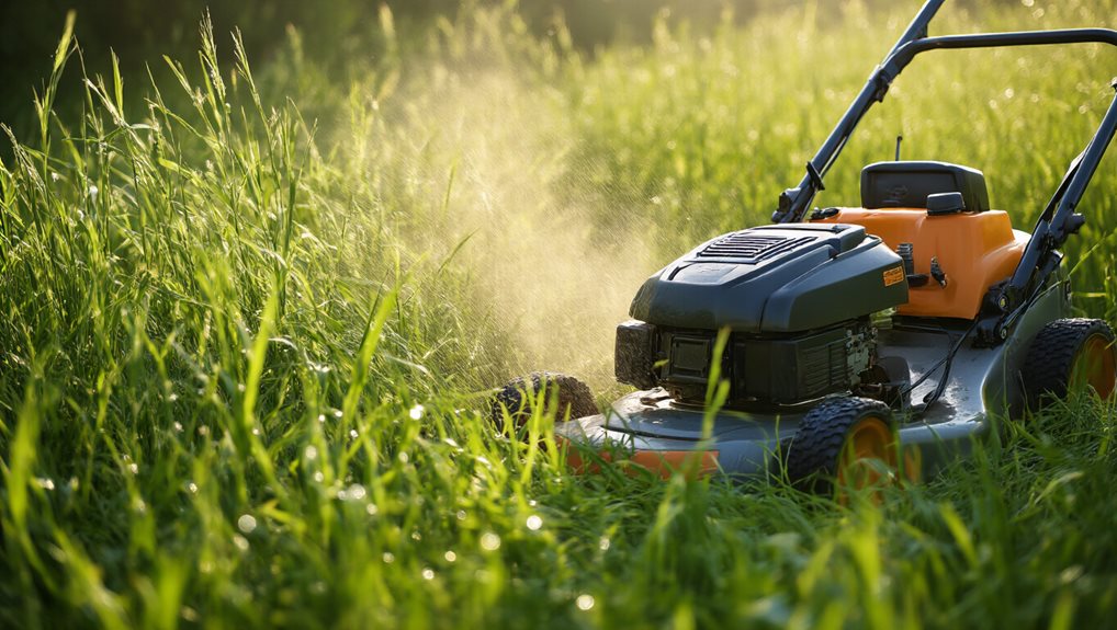 tall grass increases mower power drain