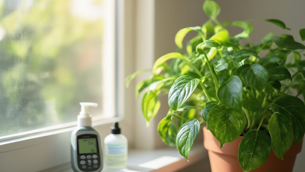 weekly soil check leaf inspection