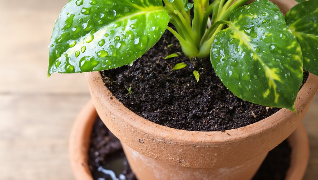 yellowing wilting root hypoxia signs