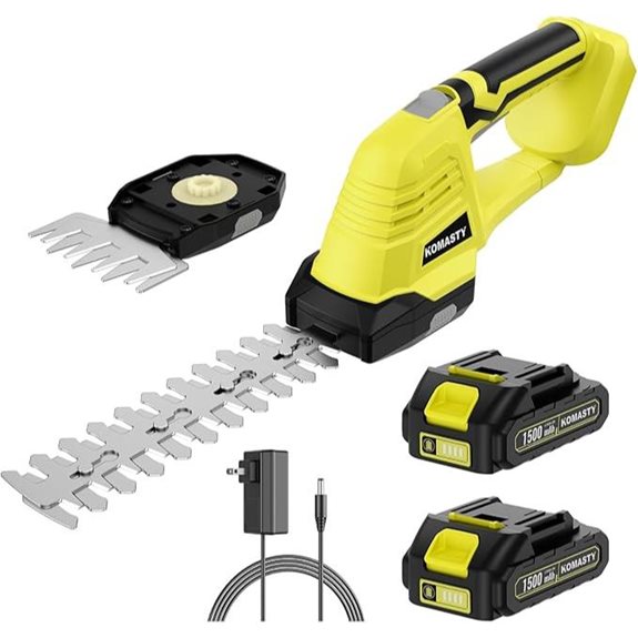 Cordless 20V Hedge Trimmer with Batteries and Charger