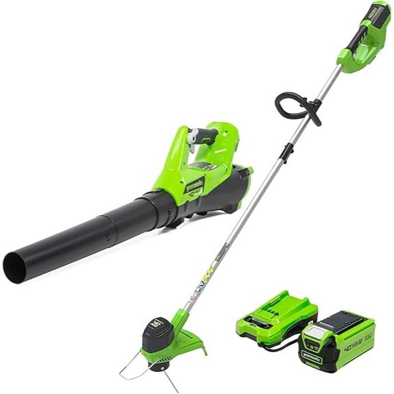 Greenworks 40V Yard Tool Combo Kit (Trimmer & Leaf Blower)