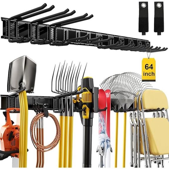Heavy Duty 64 Garage Tool Organizer with Hooks