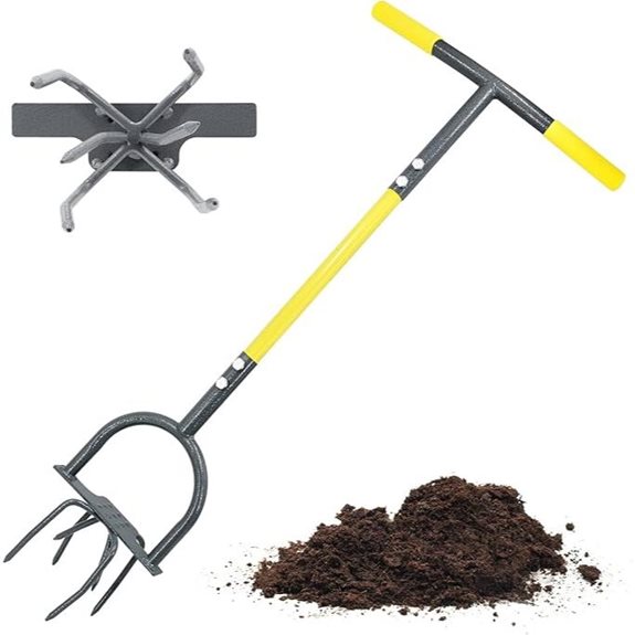 Jardineer Hand Tiller for Gardening and Soil Loosening