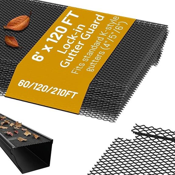 120 ft Gutter Leaf Guard (40 Pack) for 4-6 Inch Gutters