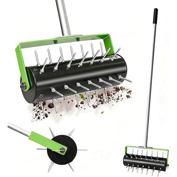 Heavy Duty Lawn Aerator with 42 Spikes (70IN)