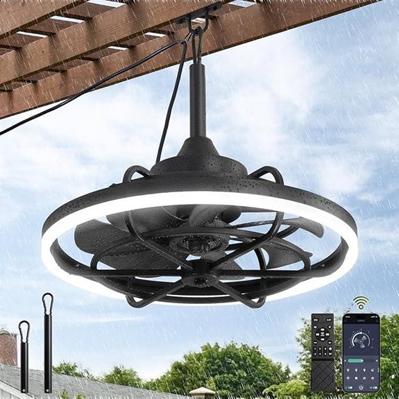 Fanbulous Outdoor Ceiling Fan with Light and Remote