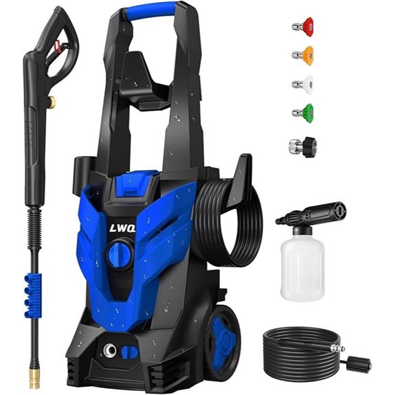 Pressure Washer with Nozzles & Foam Cannon