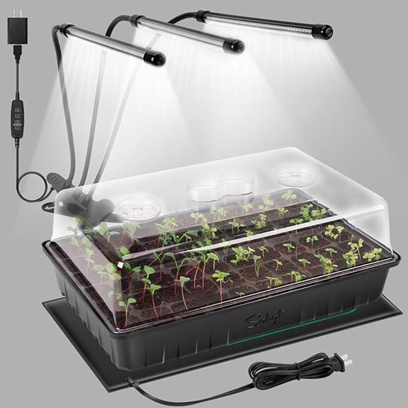 SOLIGT 60-Cell Seed Starter Kit with Grow Light