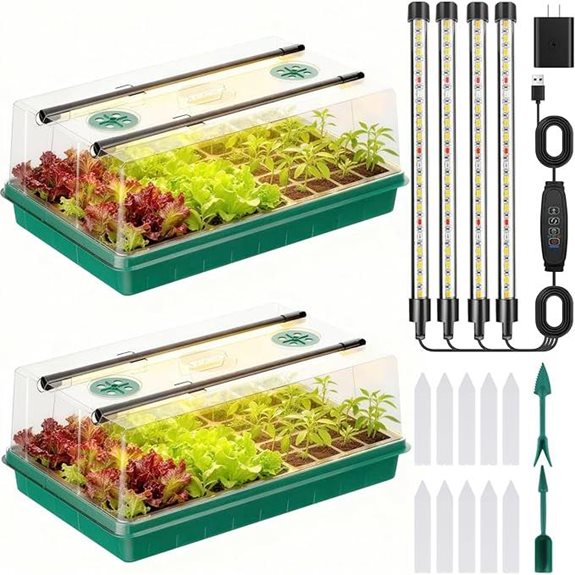 Seed Starter Kit with Grow Lights and Timer