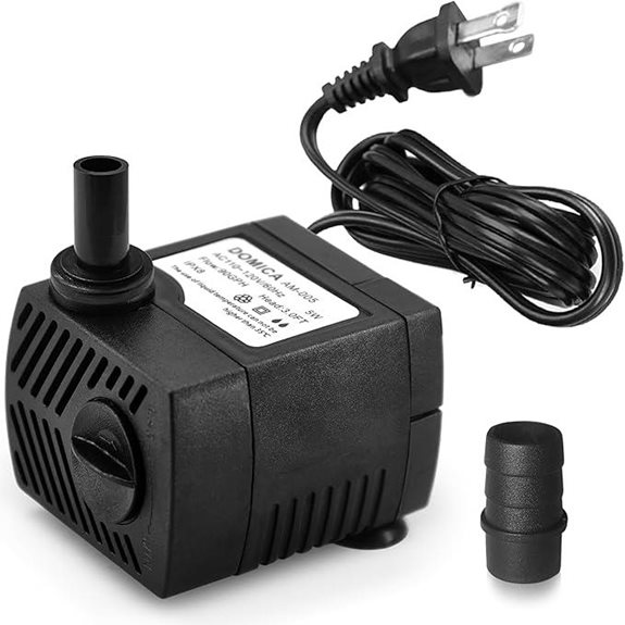 Mini Submersible Pump for Fountains and Aquariums