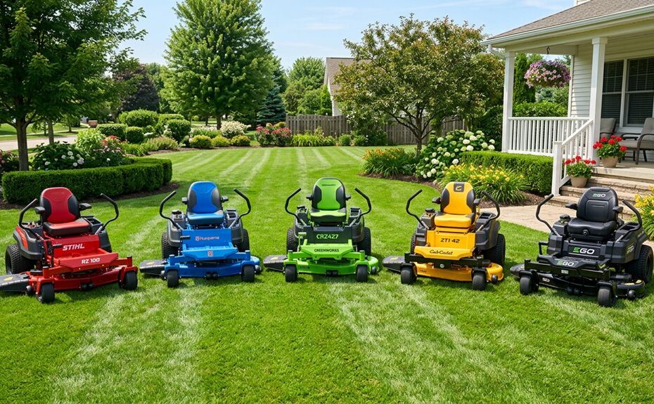 top zero turn mowers