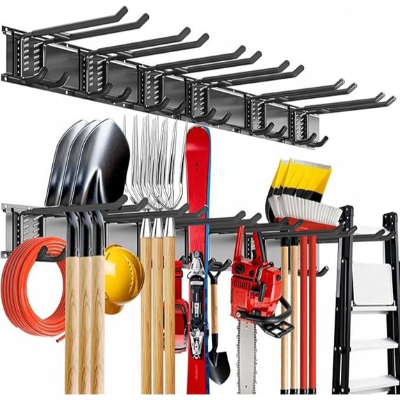 Garage Tool Organizer Wall Mount with Hooks