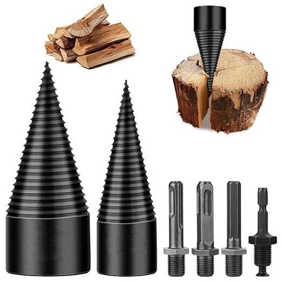 6 Pcs Wood Splitter Drill Bits Set