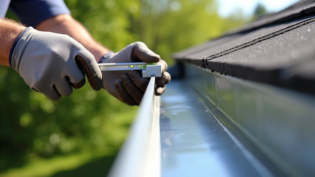 adjust gutter pitch properly