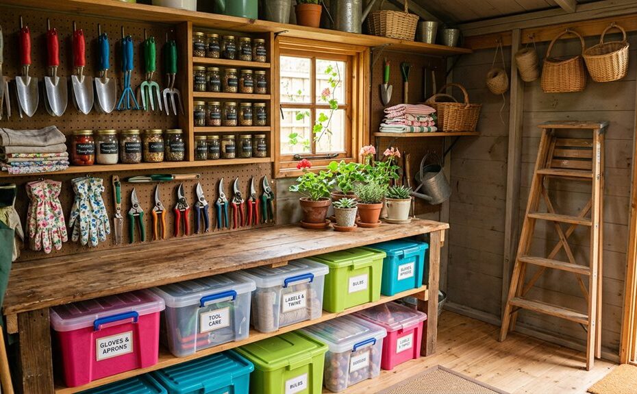 arrange tools and supplies