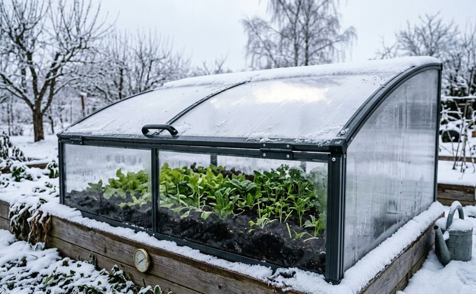 constructing a winter garden cold frame