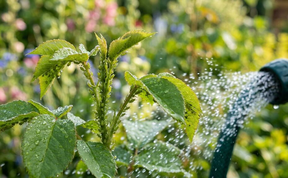 eliminate outdoor aphids naturally