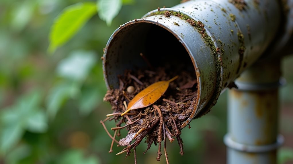 gutter debris causes clogs