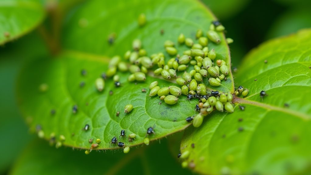 identify aphids on new leaves