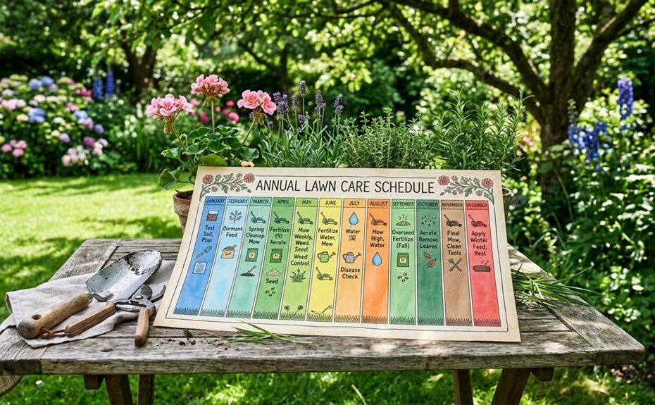 monthly lawn maintenance plan