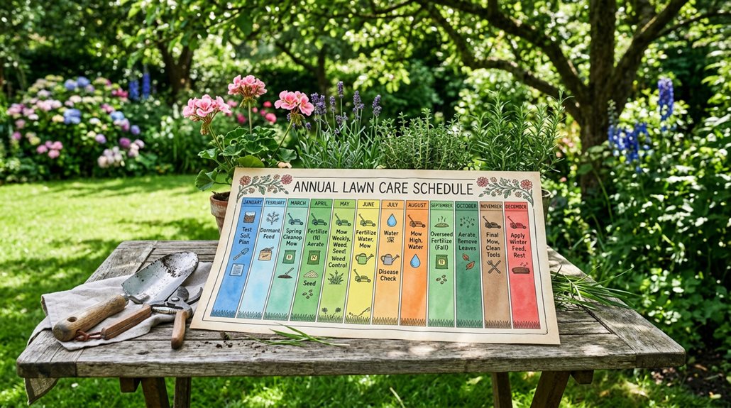 Lawn Care Schedule By Month