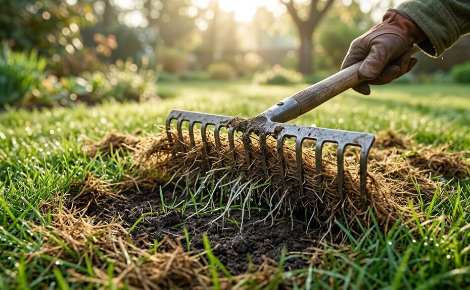 optimal dethatching season timing