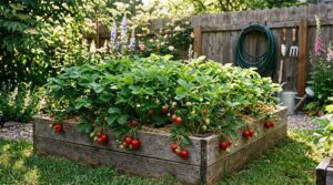 plant strawberries in raised beds