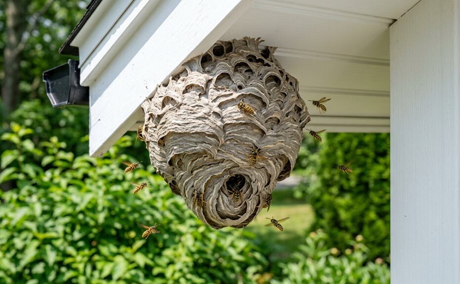 prevent wasp nest construction