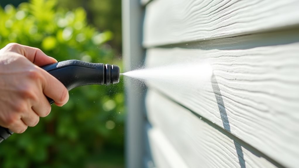 proper pressure wide spray