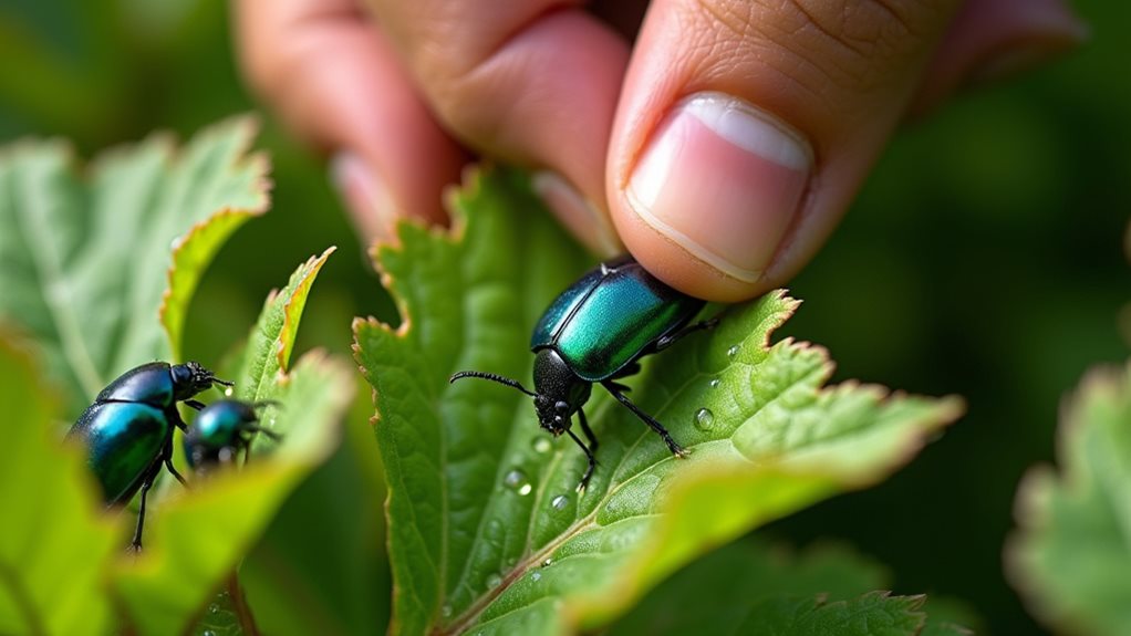 remove beetles early daily
