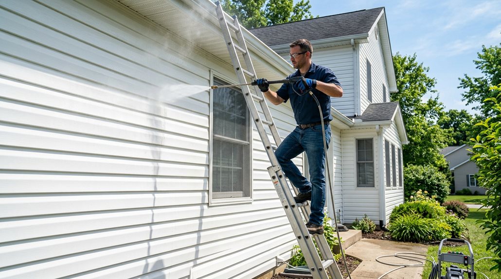 How To Pressure Wash Vinyl Siding Safely