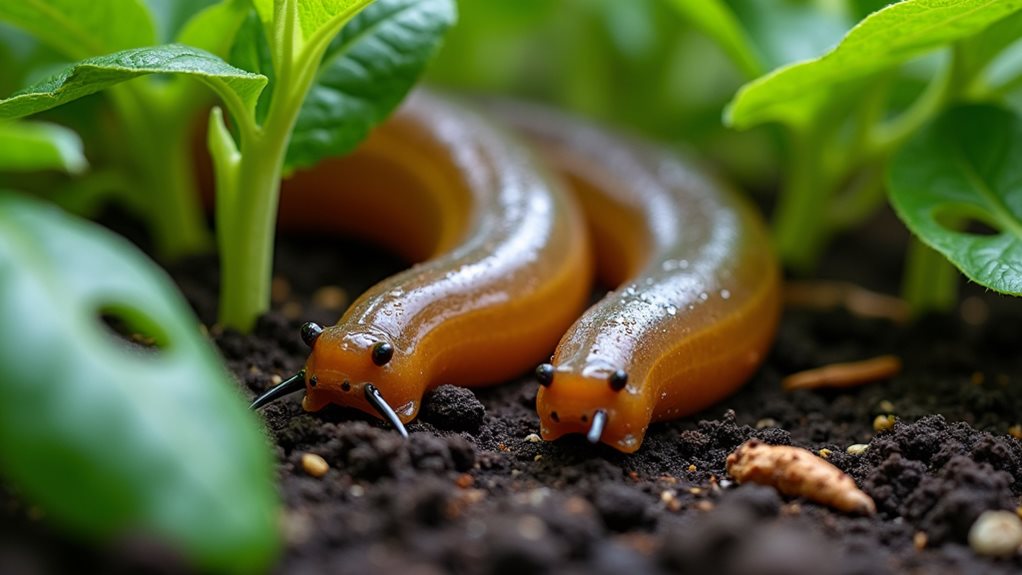 slugs damage young plants