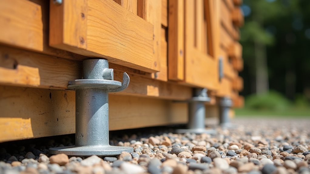 surface specific shed anchoring