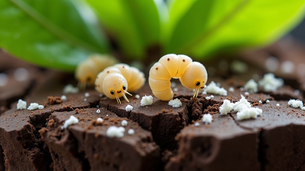 target larvae with hydrogen peroxide