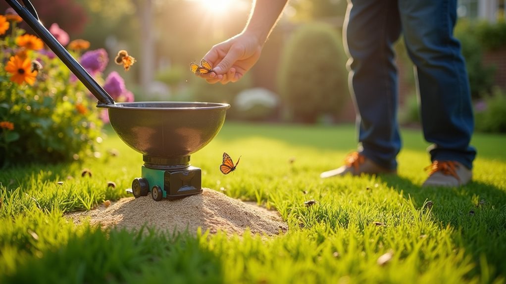 timing insecticide flowers safety