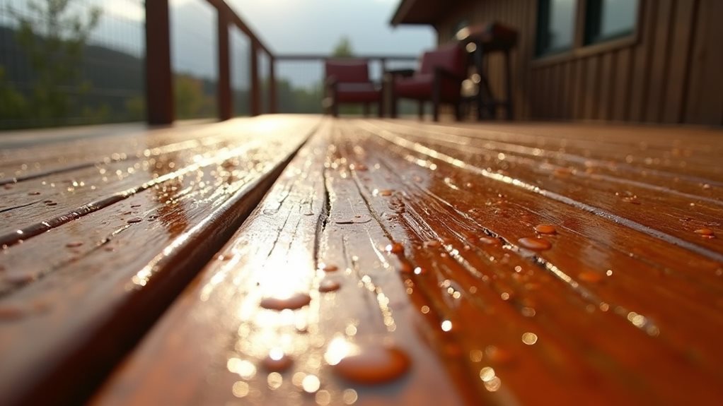 weather affects stain drying