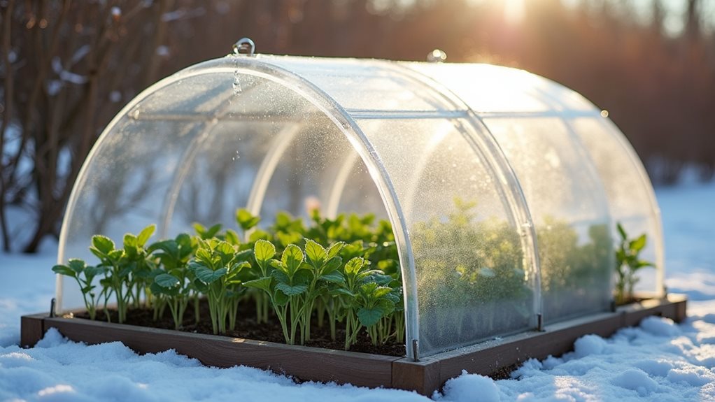 winter gardening microclimate protection